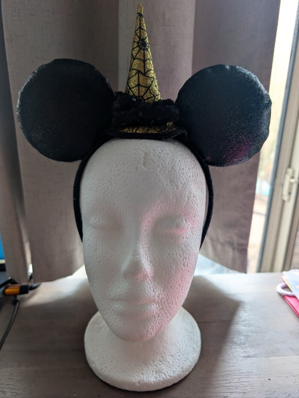 Disney Black & Gold Witch Mouse Ear Headband